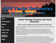 Tablet Screenshot of gpsyachtdeliveries.com